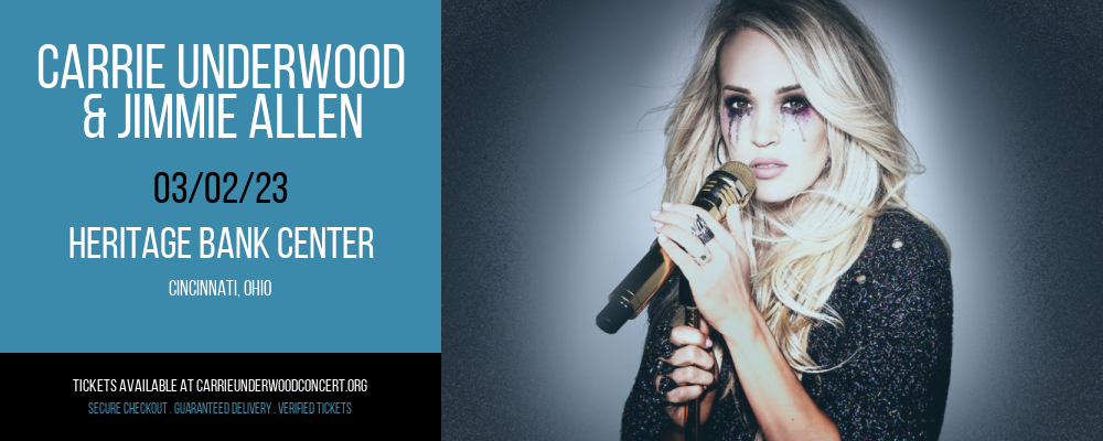 Carrie Underwood & Jimmie Allen at Carrie Underwood Concerts tickets Carrie Underwood & Jimmie Allen at Carrie Underwood Concerts